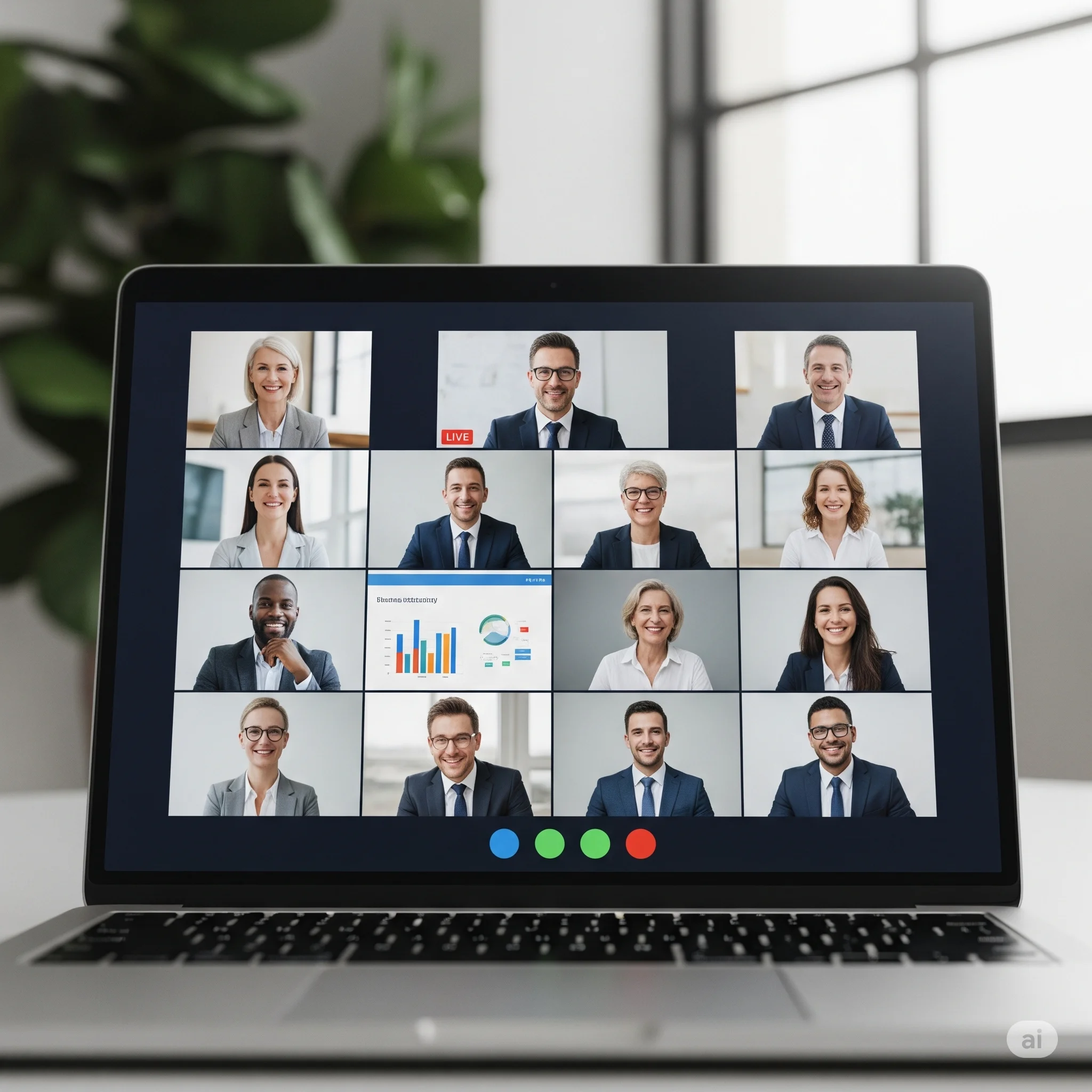 Video conference for remote interpretation services