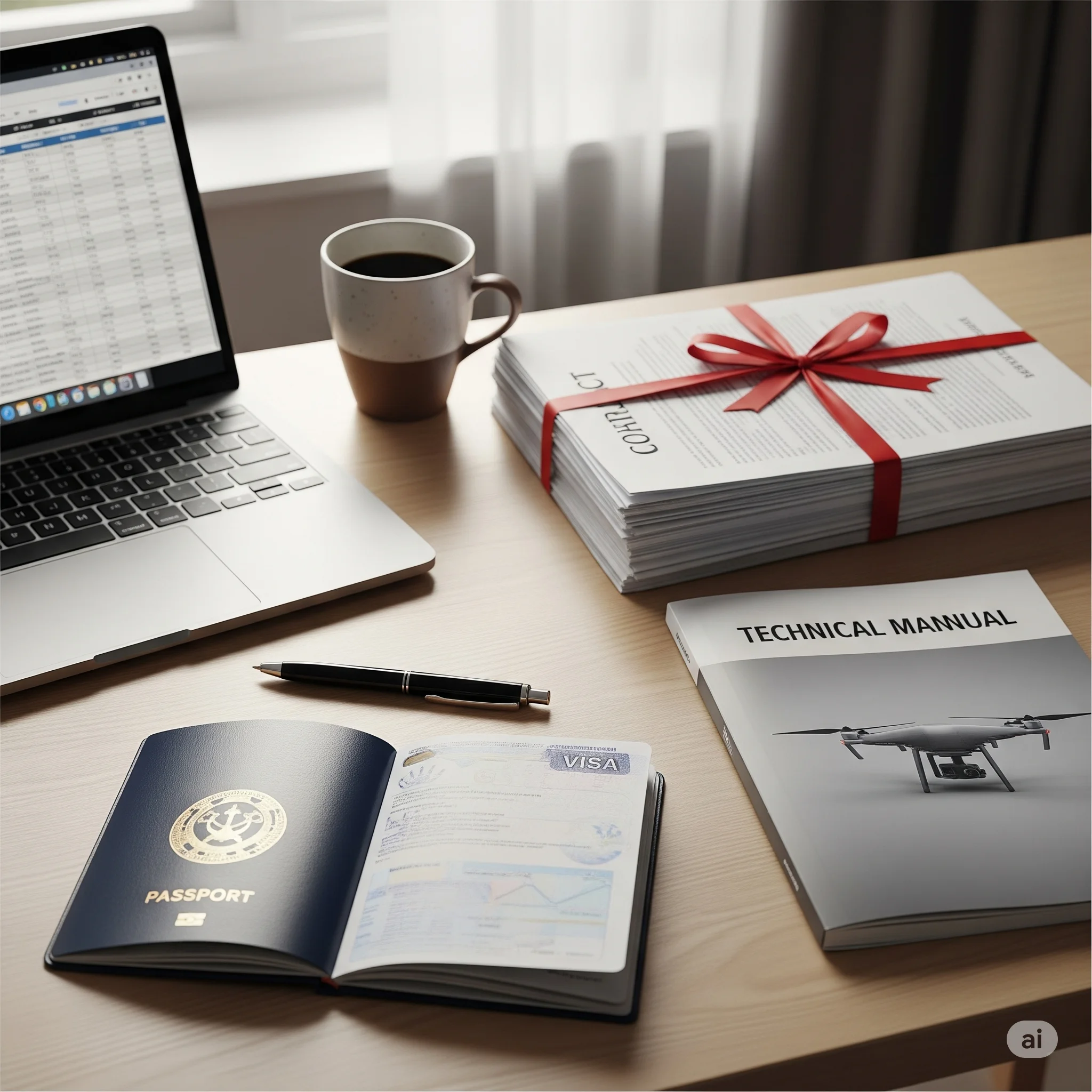 Professional documents for certified translation