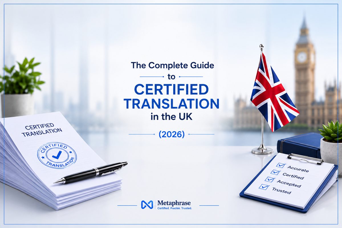 Certified translation guide for UK immigration